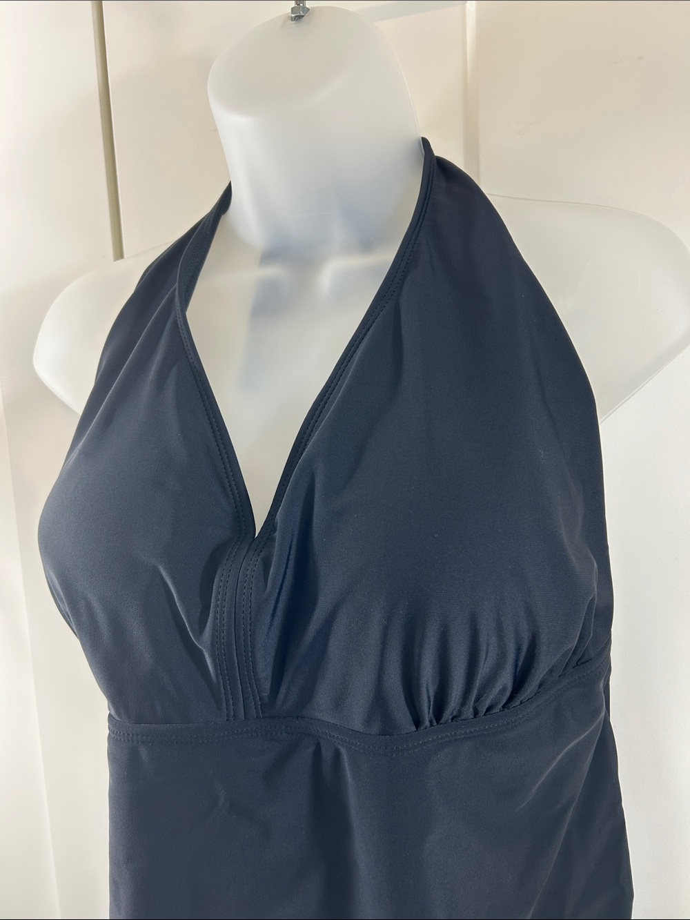 Women’s Halter Swim Tank and eyelet skirt bottom in black L - Picture 2 of 11